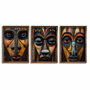 Wallity Conjunto de 3 Cuadros Decorativos enmarcados en MDF HUM115